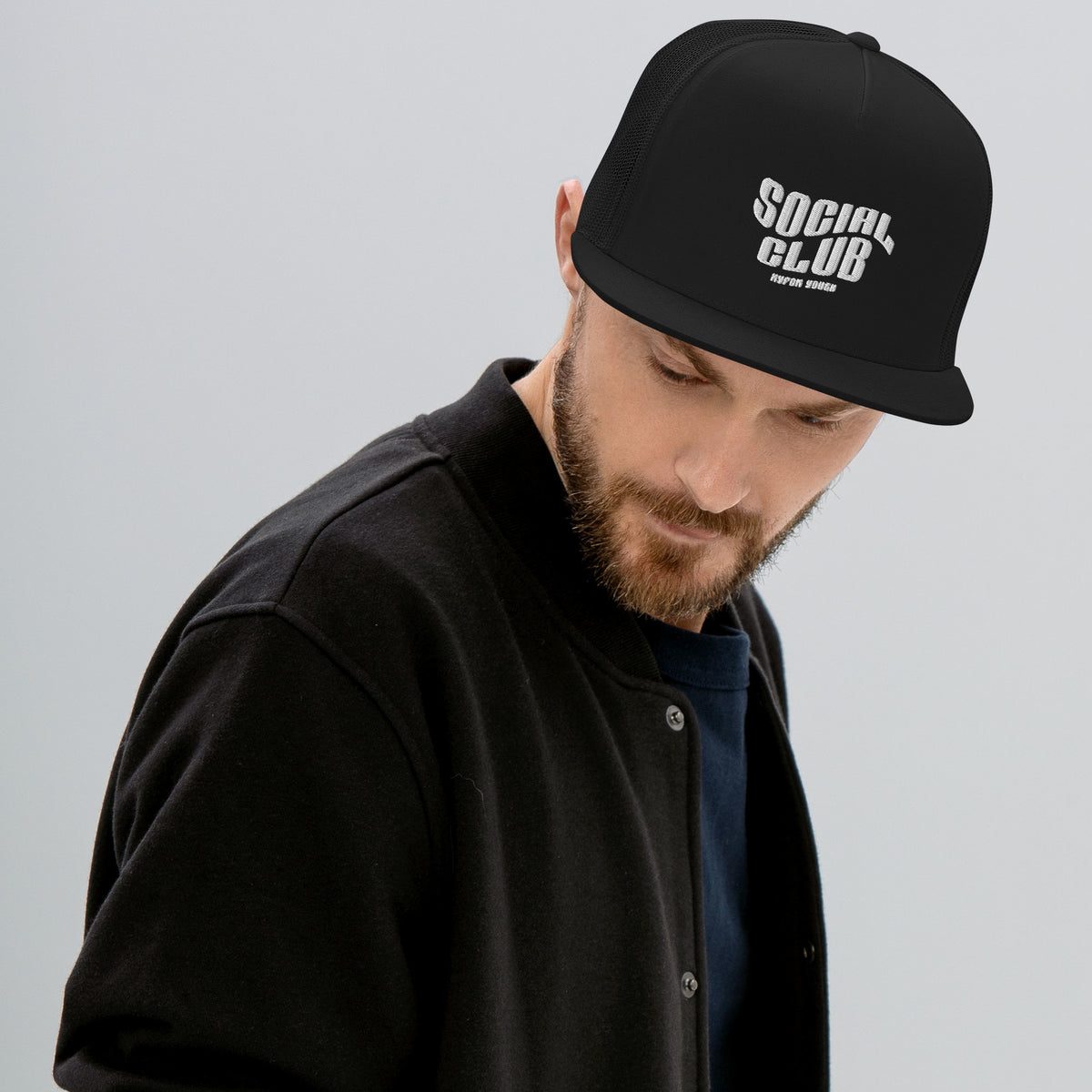 Club Essential Trucker (Black/Black) – For The Culture Club