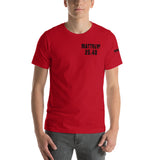 Matthew 25:40 - Short-Sleeve Unisex T-Shirt with Black Logo